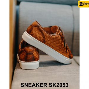 Giày Sneaker nam da bò đan xen nổi bật SK2053 003
