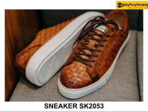 Giày Sneaker nam da bò đan xen nổi bật SK2053 002