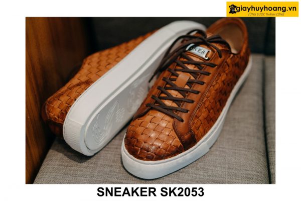 Giày Sneaker nam da bò đan xen nổi bật SK2053 002