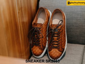 Giày Sneaker nam da bò đan xen nổi bật SK2053 001