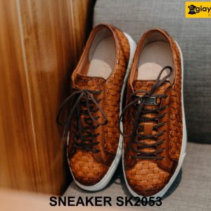 Giày Sneaker nam da bò đan xen nổi bật SK2053 001