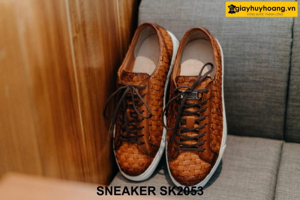 Giày Sneaker nam da bò đan xen nổi bật SK2053 001