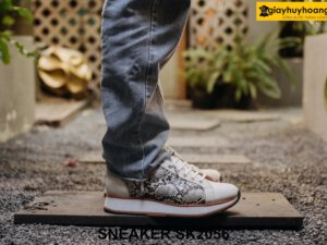 Giày Sneaker nam phối da trăn SK2056 007