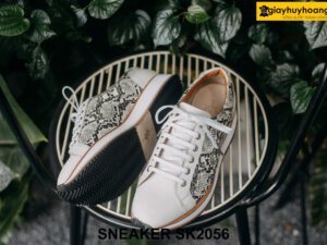Giày Sneaker nam phối da trăn SK2056 003