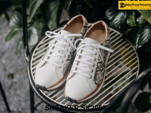 Giày Sneaker nam phối da trăn SK2056 001