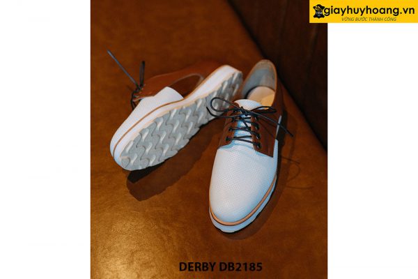 Giày da nam buộc dây màu trắng Derby DB2185 003