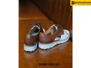 Giày da nam buộc dây màu trắng Derby DB2185 002