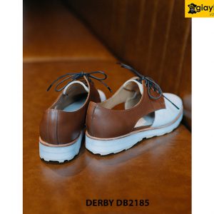 Giày da nam buộc dây màu trắng Derby DB2185 002
