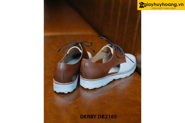 Giày da nam buộc dây màu trắng Derby DB2185 002