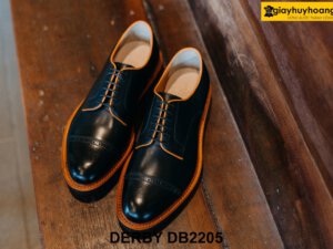 Giày da nam đế cao su chính hãng Derby DB2205 001