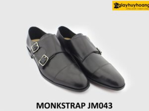 [Outlet size 40.43.46] Giày da nam màu đen công sở Monkstrap JW043 003