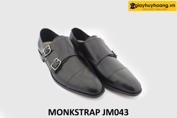 [Outlet size 40.43.46] Giày da nam màu đen công sở Monkstrap JW043 003