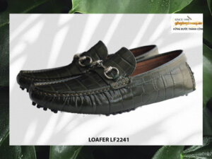 Giày lười nam lái xe da cá sấu Loafer LF2241 004