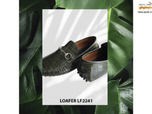 Giày lười nam lái xe da cá sấu Loafer LF2241 003