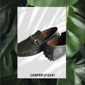 Giày lười nam lái xe da cá sấu Loafer LF2241 003