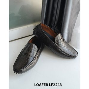 Giày lười nam cho tài xế lái xe đế mỏng Loafer LF2243 002