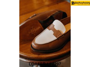 Giày da lười nam bando chữ H Loafer LF2297 005