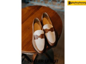Giày da lười nam bando chữ H Loafer LF2297 003