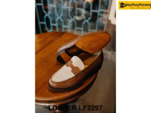 Giày da lười nam bando chữ H Loafer LF2297 002
