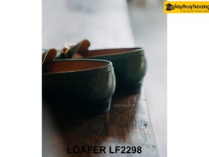 Giày lười nam da bò màu xanh lá cây Loafer LF2298 004