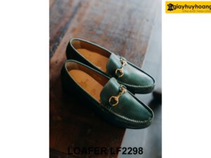 Giày lười nam da bò màu xanh lá cây Loafer LF2298 003