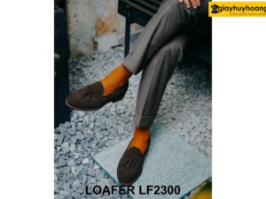 Giày lười nam da lộn đóng thủ công Loafer LF2300 005