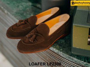 Giày lười nam da lộn đóng thủ công Loafer LF2300 003