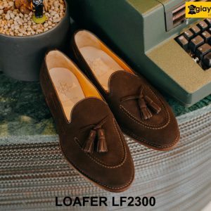 Giày lười nam da lộn đóng thủ công Loafer LF2300 001