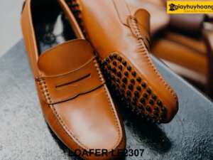 Giày lười nam đế bệt cao su gai Penny Loafer LF2307 005