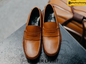 Giày lười nam đế bệt cao su gai Penny Loafer LF2307 001