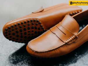 Giày lười nam đế bệt cao su gai Penny Loafer LF2307 003
