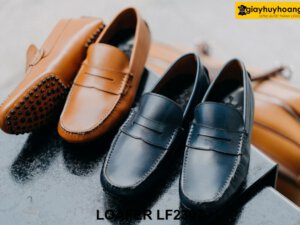 Giày lười nam đế bệt cao su gai Penny Loafer LF2307 002