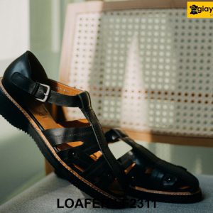 Giày rọ nam sandal da bò cao cấp Loafer LF2311 003