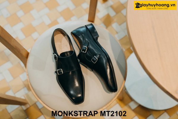 Giày da Double Monkstrap nam da bê nhập ý italy MT2102 004