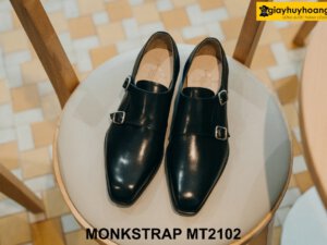 Giày da Double Monkstrap nam da bê nhập ý italy MT2102 001