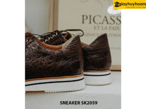 Giày Sneaker nam da dập vân cá sấu SK2059 003