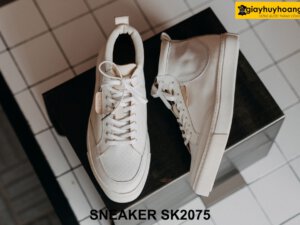 Giày da boot nam cổ lửng đế hộp sneaker SK2075 001