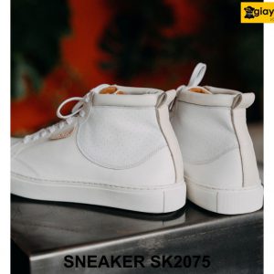 Giày da boot nam cổ lửng đế hộp sneaker SK2075 004