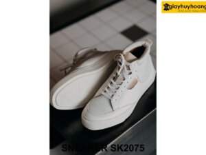 Giày da boot nam cổ lửng đế hộp sneaker SK2075 003