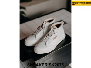 Giày da boot nam cổ lửng đế hộp sneaker SK2075 002