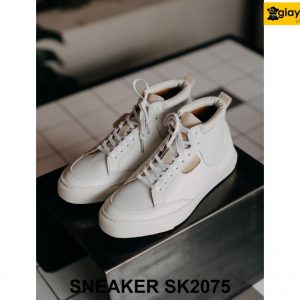 Giày da boot nam cổ lửng đế hộp sneaker SK2075 002