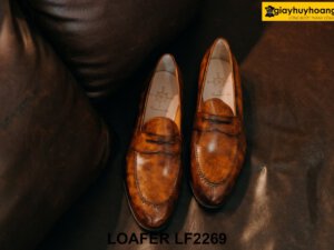 Giày lười nam nhuộm màu thủ công Loafer LF2269 001