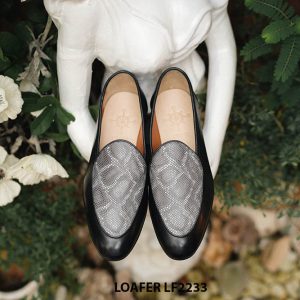 Giày lười nam phối da trăn tuyệt đẹp Loafer LF2233 004