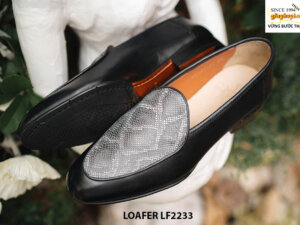 Giày lười nam phối da trăn tuyệt đẹp Loafer LF2233 002