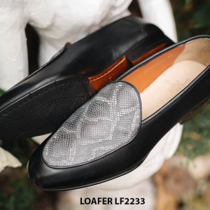 Giày lười nam phối da trăn tuyệt đẹp Loafer LF2233 002