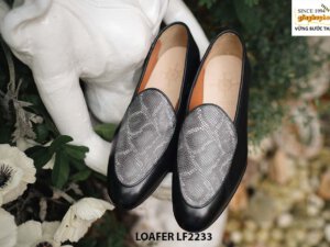 Giày lười nam phối da trăn tuyệt đẹp Loafer LF2233 001