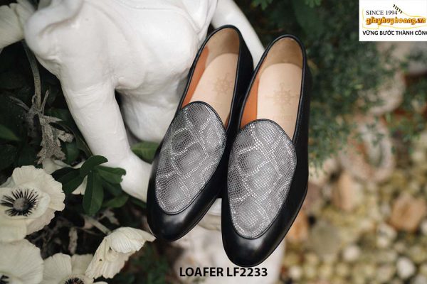 Giày lười nam phối da trăn tuyệt đẹp Loafer LF2233 001