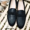 Giày lười nam da lộn màu đen hàng hiệu Loafer LF2235 001