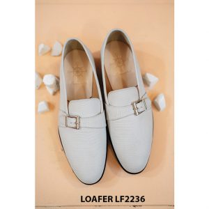 Giày lười nam thủ công màu trắng Loafer LF2236 004