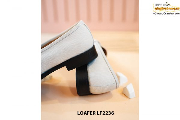 Giày lười nam thủ công màu trắng Loafer LF2236 003